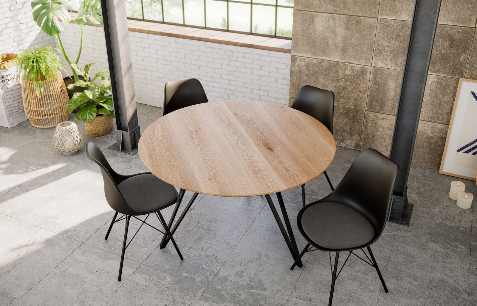Lakazi Esstisch DREAM 90 Produktansicht 11