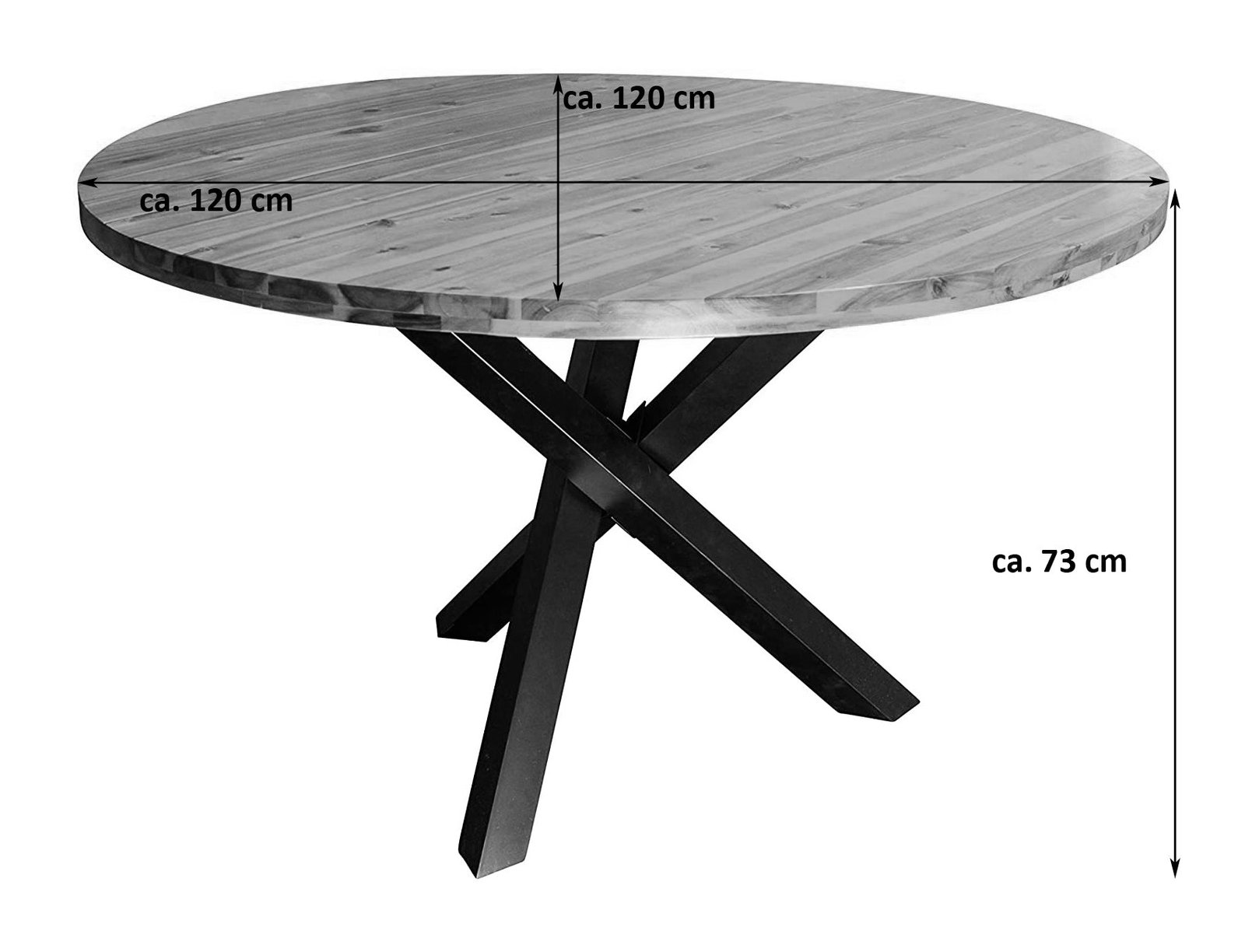 Lakazi Esstisch ISABELLA RUND B-Ware · Variante 2 Produktansicht 4