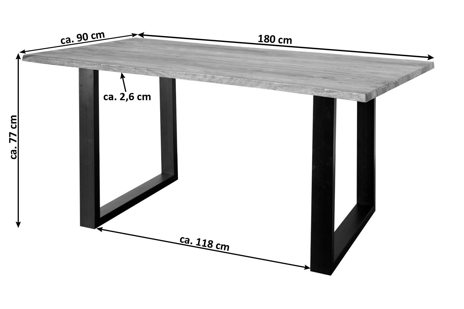 Lakazi Esstisch MAREK 180 Produktansicht 11