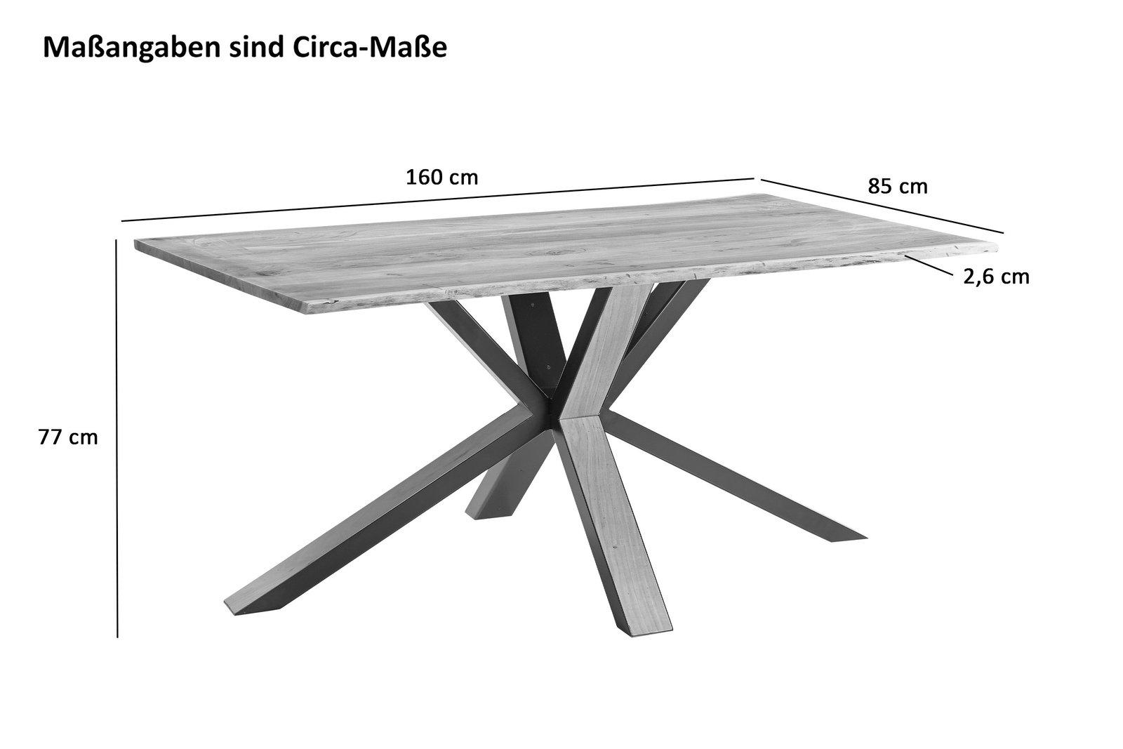 Lakazi Esstisch MIAMI Produktansicht 8