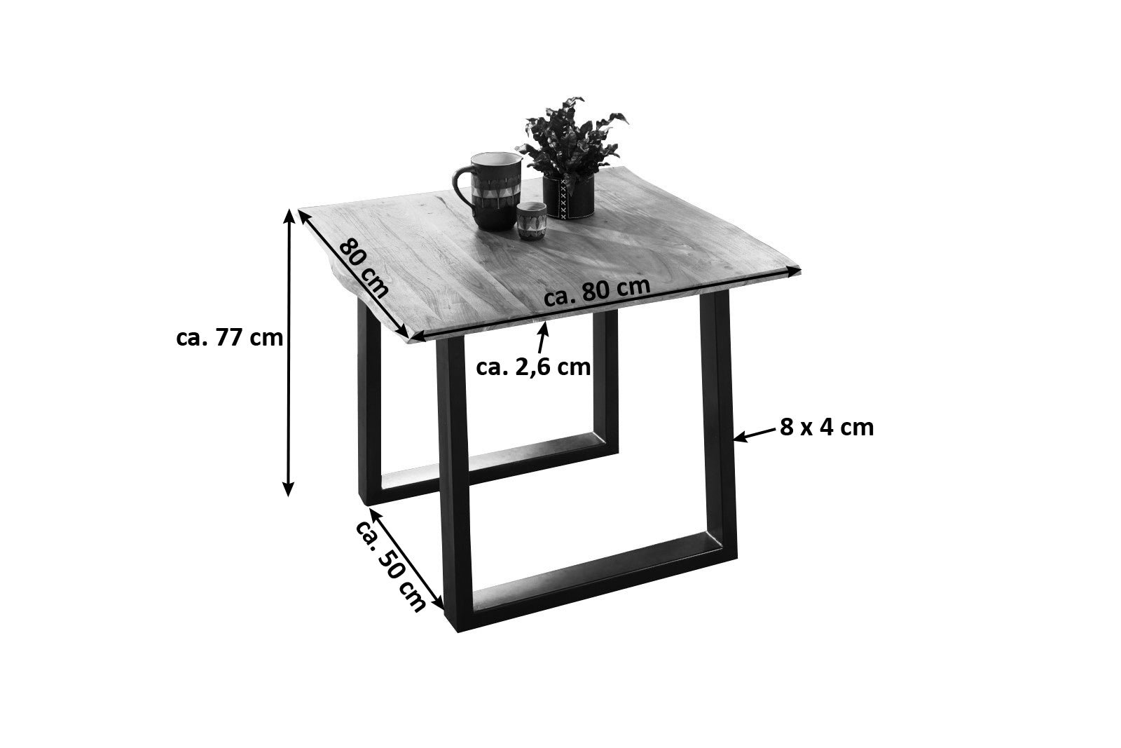 Lakazi Esstisch NOAH B-Ware 80 Produktansicht 11