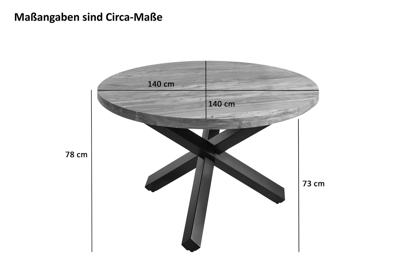 Lakazi Esstisch RUNA B-Ware 140 Produktansicht 12