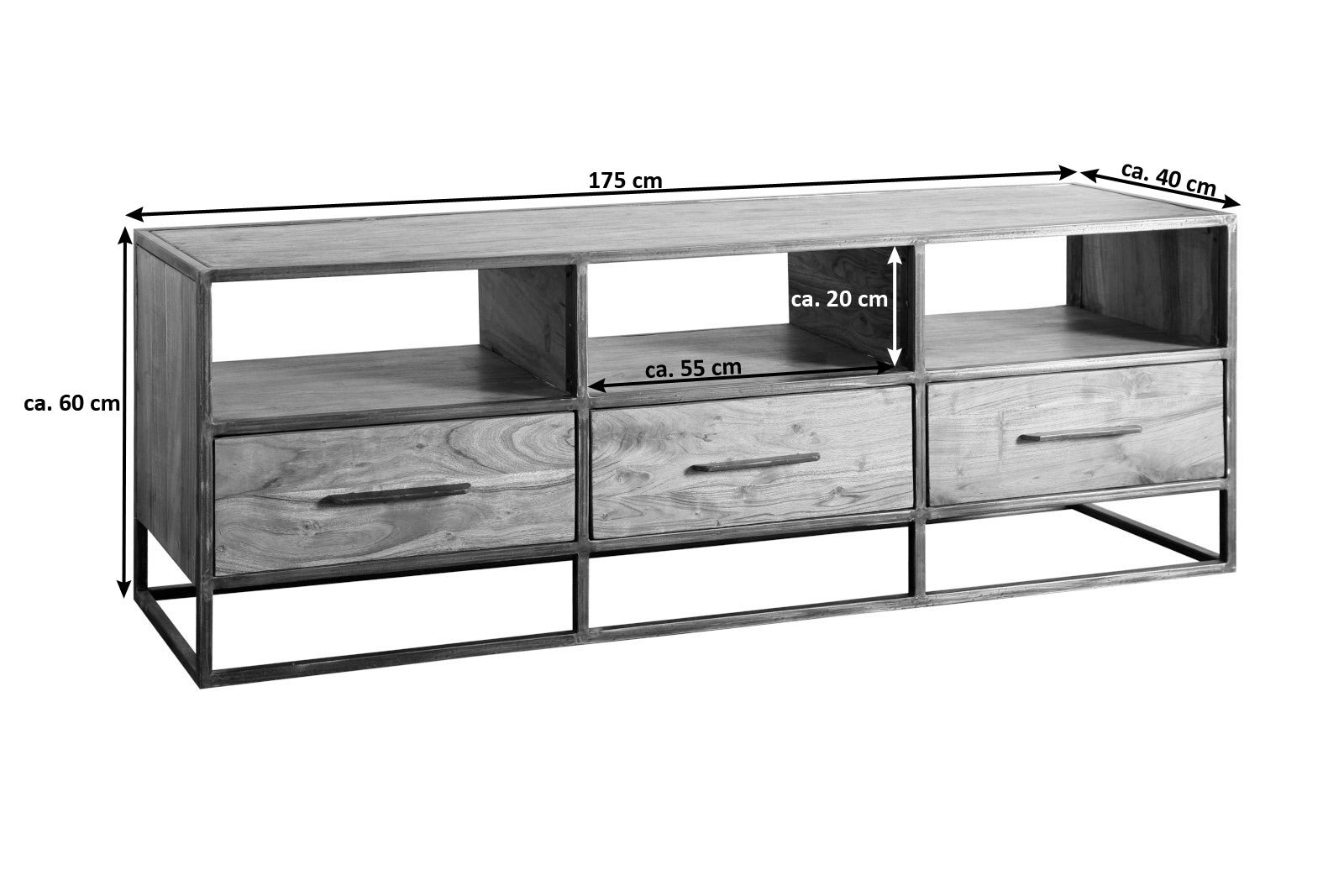 Lakazi Lowboard OKLAHOMA Produktansicht 5