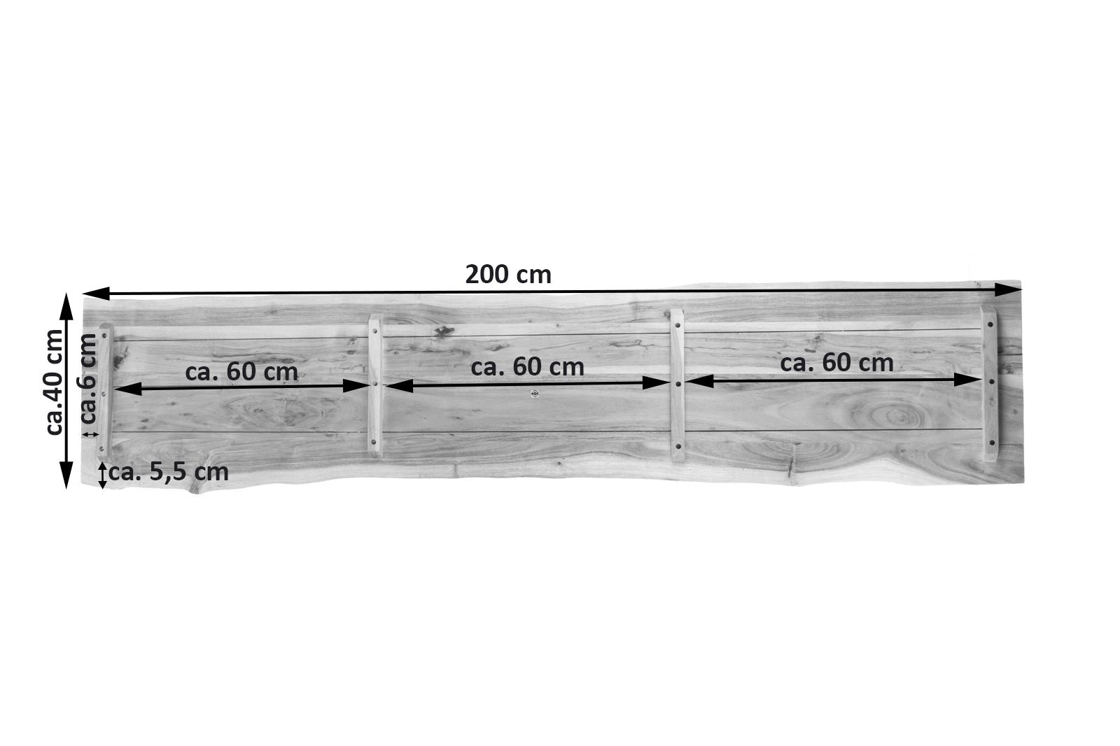 Lakazi Tischplatte CURTIS 200 Produktansicht 9
