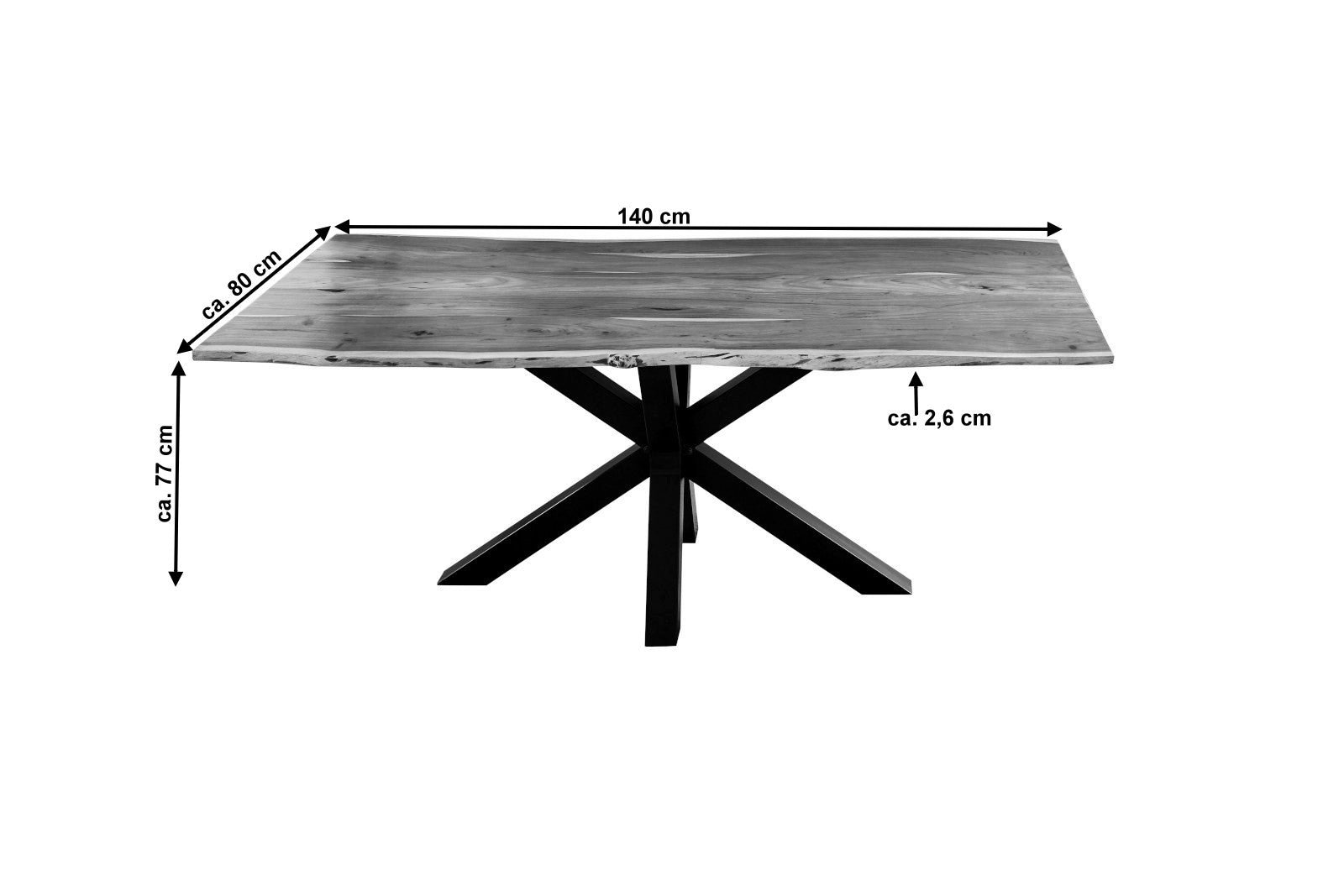 Lakazi Esstisch FELINA 140 Produktansicht 10