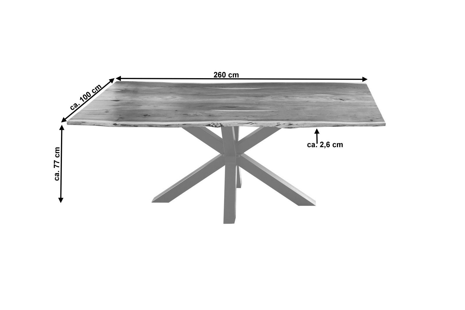 Lakazi Esstisch FELINA 260 Produktansicht 10