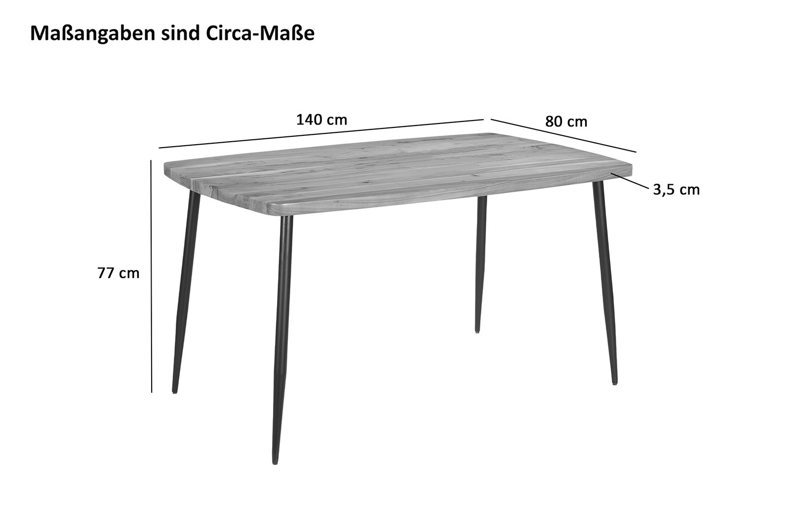 Lakazi Esstisch Irene Produktansicht 9