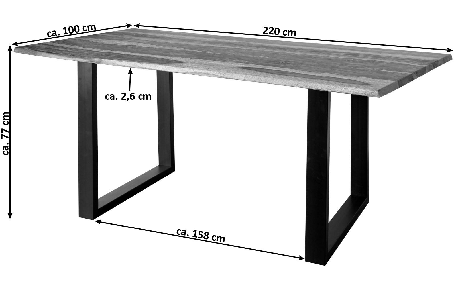 Lakazi Esstisch MAREK 220 Produktansicht 2