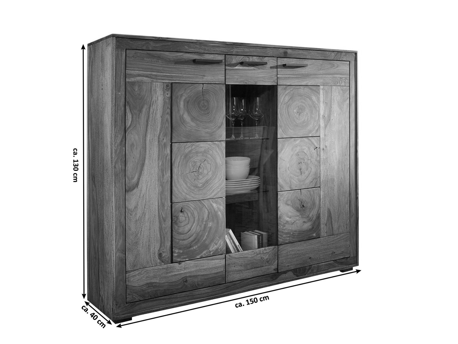 Lakazi Highboard Kati Einzelstück B-Ware Produktansicht 6