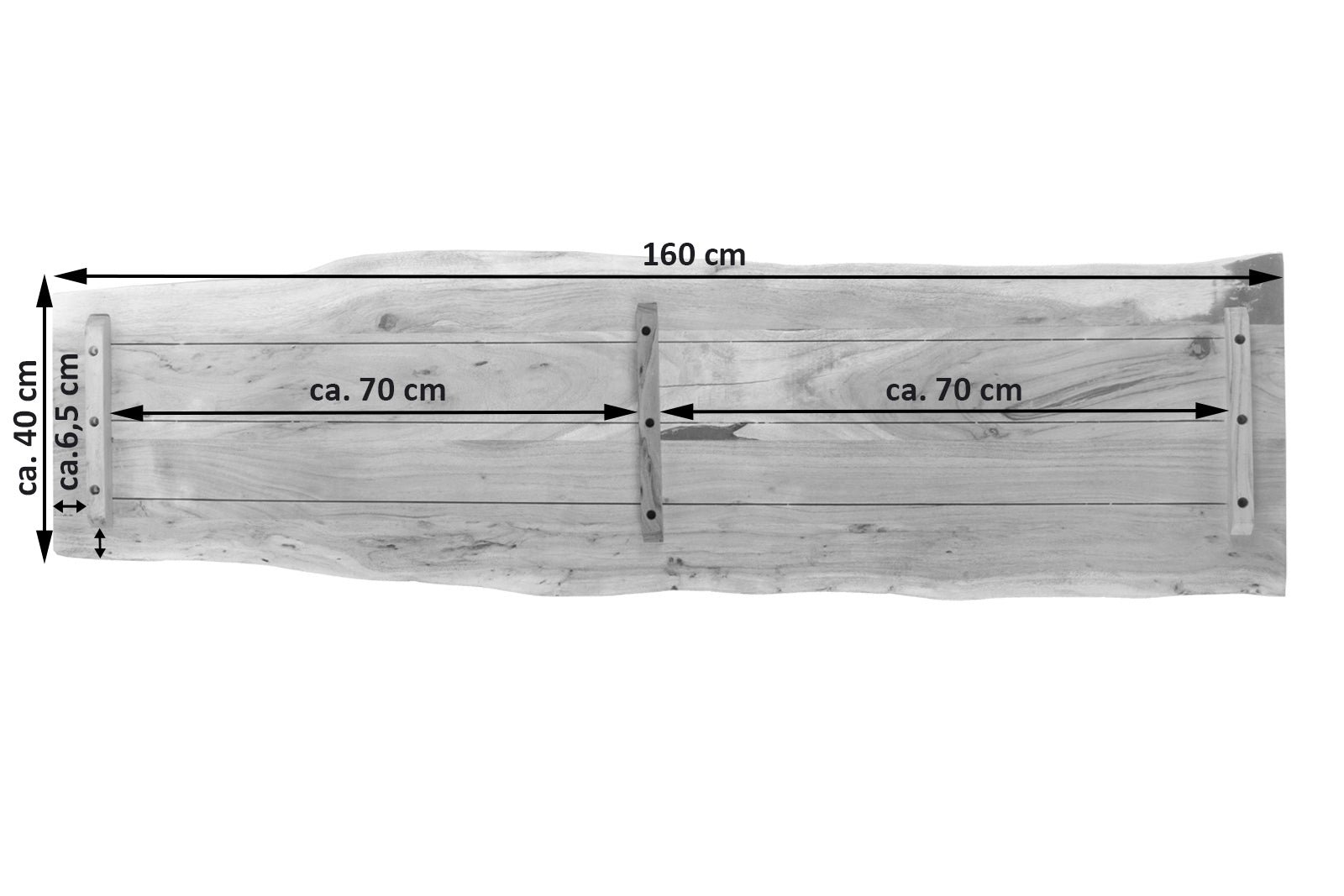 Lakazi Tischplatte CURTIS 160 Produktansicht 9